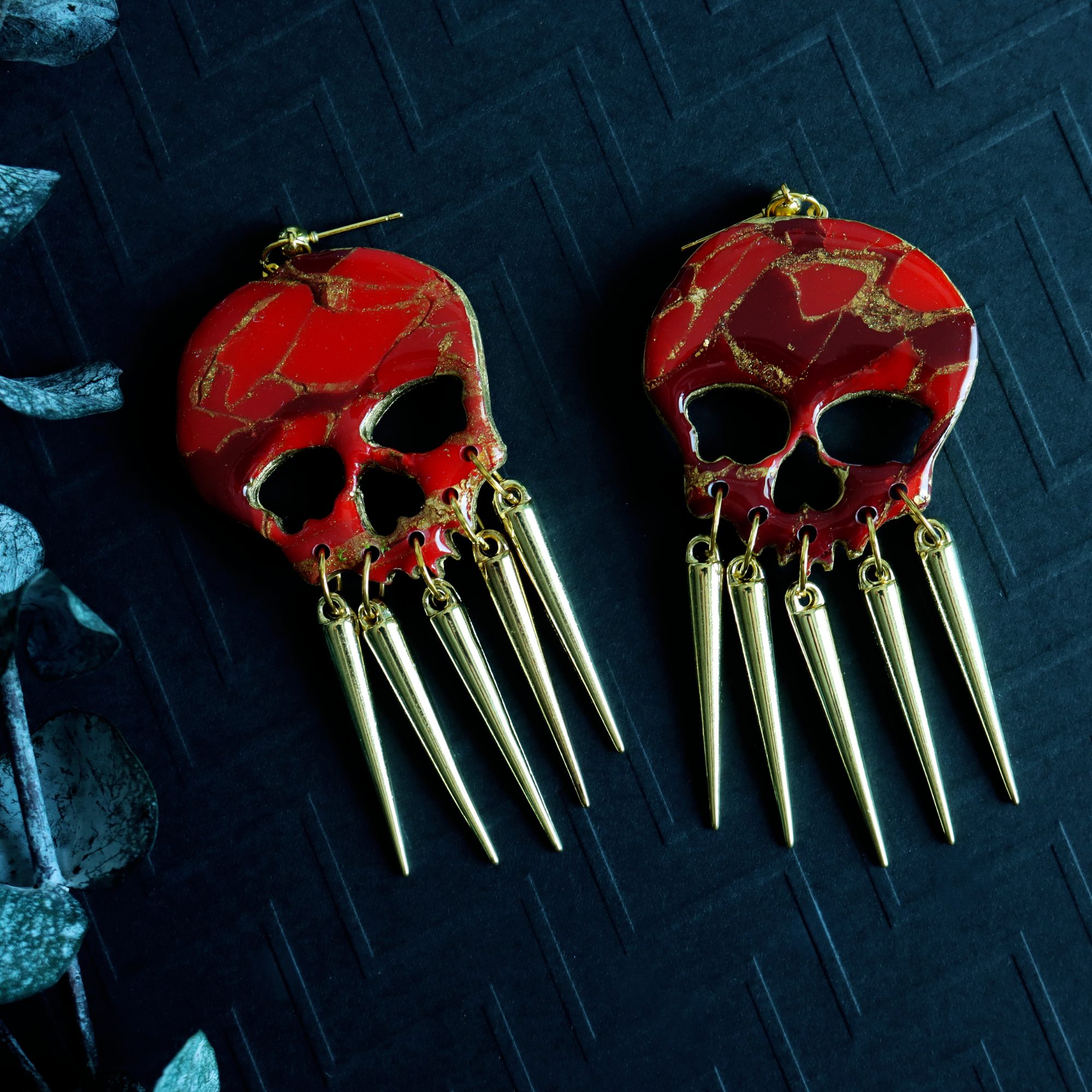 Marbled Ruby Skulls